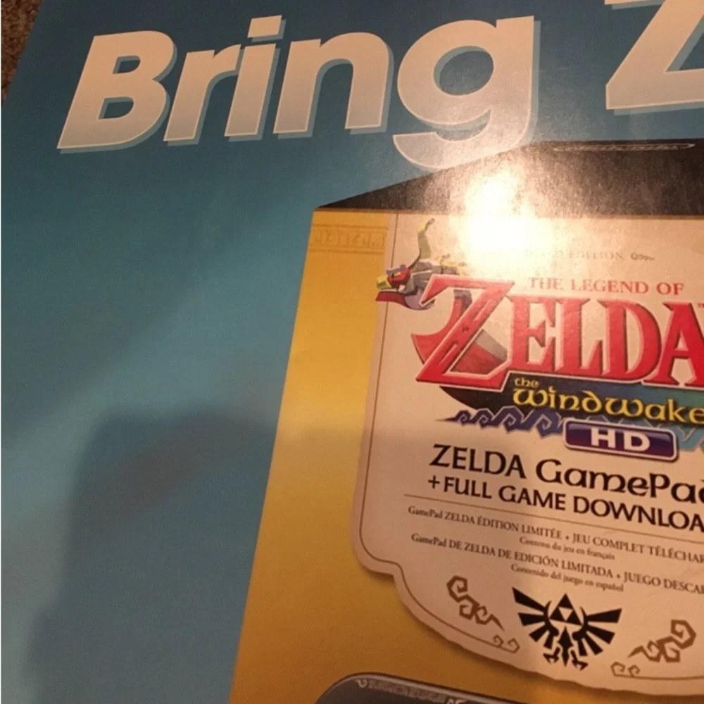 Nintendo Zelda Promotional poster used condition but in good shape